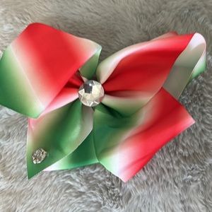 5 piece 8 INCH JOJO Hair Bows Ribbon Hair Bow Alligator Clips